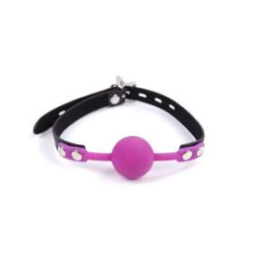 Кляп силіконовий із замком Silicone ball gag rose with lock