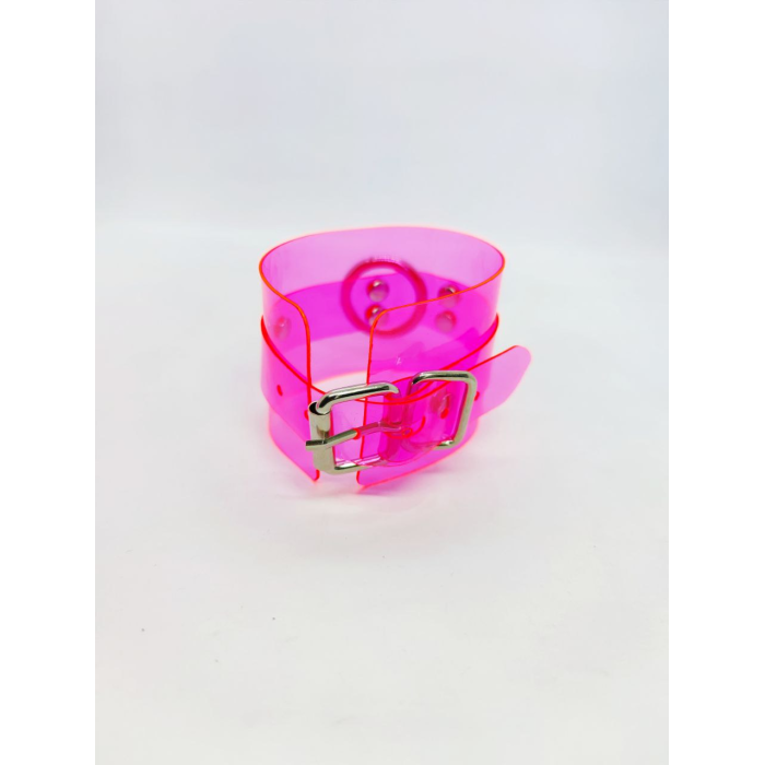 Наручники DS Fetish Handcuffs transparent pink