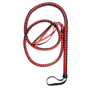 Батіг довгий DS Fetish Whip Long stripe red/black