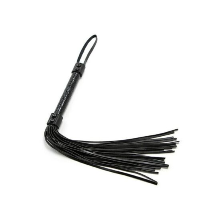 Флогер з петлею на рукоятці DS Fetish Flogger чорний