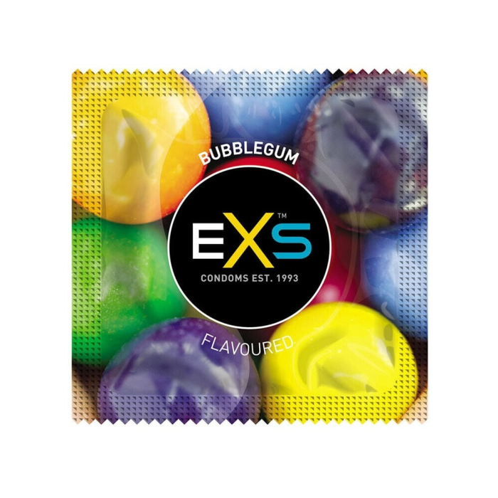 Презервативи EXS Mixed Flavoured зі смаком шоколаду, коли, полуниці та жуйки (ціна за упаковку, 12 шт)