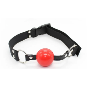 Нейлоновий кляп DS Fetish Nylon gag black/red