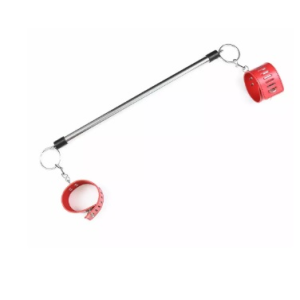 Розпорка DS Fetish Metal ankle spreader bar red