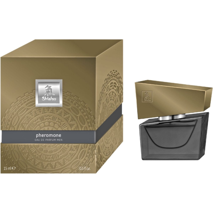 Духи з феромонами чоловічі SHIATSU Pheromone Fragrance men grey, 15 мл