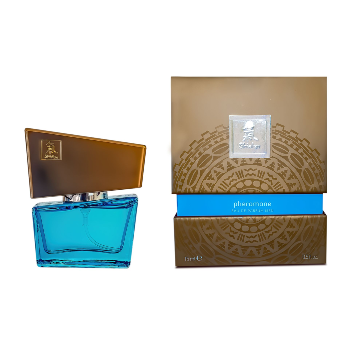 Духи з феромонами чоловічі SHIATSU Pheromone Fragrance men lightblue, 15 мл