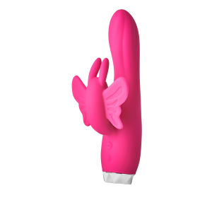 Вібратор кролик у вигляді Метелики Dream Toys Flirts Butterfly, рожевий, 17 см х 3 см