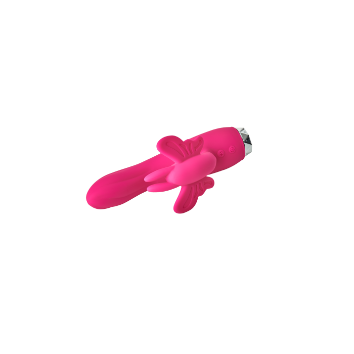 Вібратор кролик у вигляді Метелики Dream Toys Flirts Butterfly, рожевий, 17 см х 3 см
