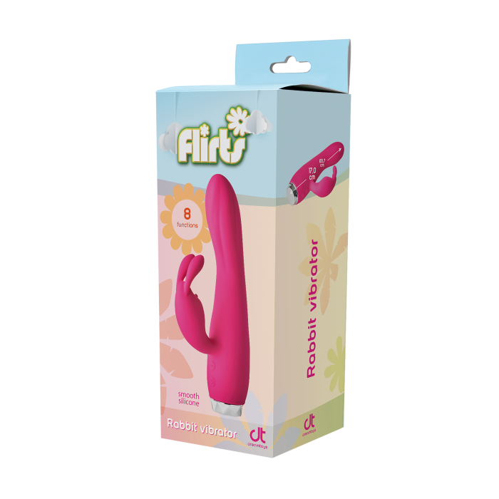 Вібратор кролик Dream Toys FLIRTS RABBIT VIBRATOR PINK