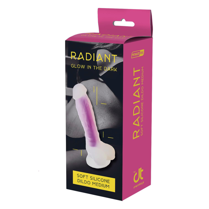 Фалоімітатор люмінесцентний на присосці Dream Toys RADIANT Glow In The Dark синій, М