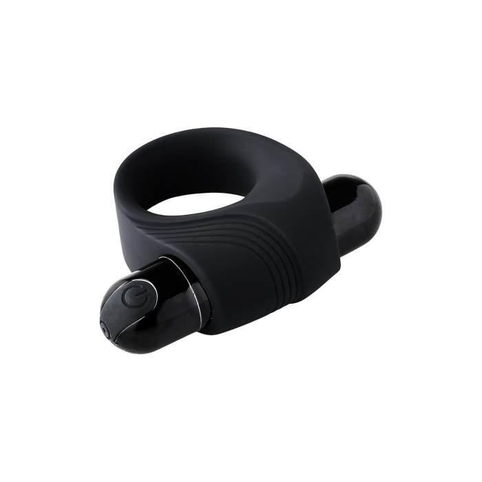 Ерекційне кільце з вібрацією Dream Toys Ramrod чорне, 8 х 3.2 см