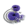 Набір Global Novelties NIXIE METAL BUTT PLUG& FURRY HANDCUFF SET, MEDIUM, PURPLE METALLIC