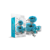 Набір Global Novelties NIXIE METAL BUTT PLUG & FURRY HANDCUFF SET, MEDIUM, BLUE METALLIC
