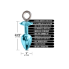 Набір Global Novelties NIXIE METAL BUTT PLUG & FURRY HANDCUFF SET, MEDIUM, BLUE METALLIC
