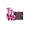 Набір анальних пробок Global Novelties NIXIE METAL BUTT PLUG TRAINER SET, PINK METALLIC
