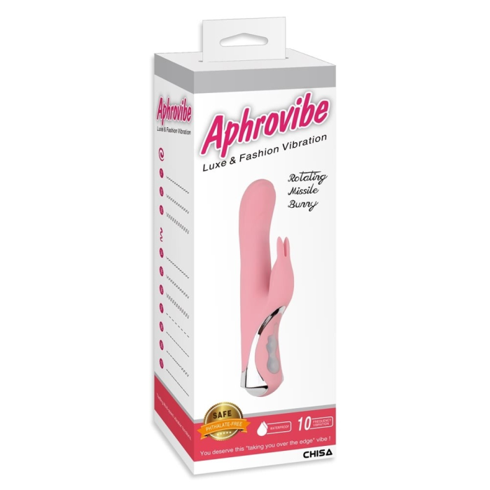 Вібратор кролик Chisa Aphrovibe Rotating Missile Bunny, рожевий