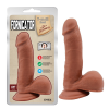 Фалоімітатор реалістичний на присосці Сhisa T-skin ReaL Fornicator мулат, 19 х 4 см