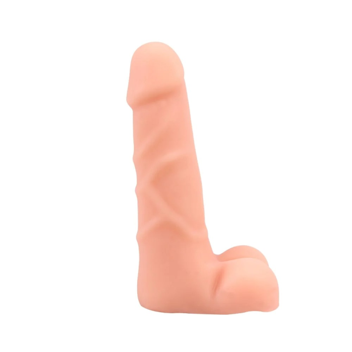 Фалоімітатор реалістичний з хребтом Chisa Real Touch XXX і мошонкою, бежевий