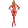 Комбінезон RISQUE CROTCHLESS BODYSTOCKING RED, S/M