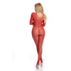 Комбінезон RISQUE CROTCHLESS BODYSTOCKING RED, S/M