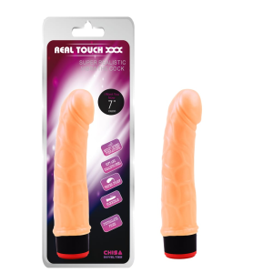 Вібратор реалістичний Chisa Real Touch XXX на батарейках, бежевий