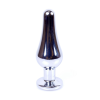 Анальна пробка з каменем Plug-Jewellery Silver BUTT PLUG-Purple
