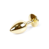 Анальна пробка з каменем Plug-Jewellery Gold PLUG- Red розмір S