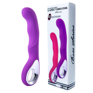 Вібратор для точки G-spot Vibrator G-spot 10 функцій USB Purple