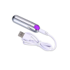 Виброкуля Strong Bullet Vibrator Silver/Purple USB 10 режимов вибрации