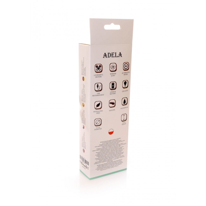 Вібратор-кролик ADELA Pink USB 12 режимів вібрації та 6 пульсацій