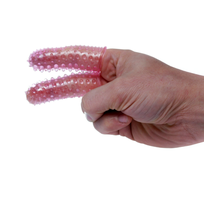 Насадка на палець подвійна Wonderful Fingers Pink