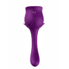 Подвійний вібратор з вакуумною стимуляцією Stymulator- ROSE S-E05 purple