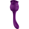 Подвійний вібратор з вакуумною стимуляцією Stymulator- ROSE S-E05 purple