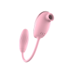 Вакуумний стимулятор клітора з віброяйцем High End Suction Love Egg PINK