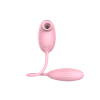 Вакуумний стимулятор клітора з віброяйцем High End Suction Love Egg PINK