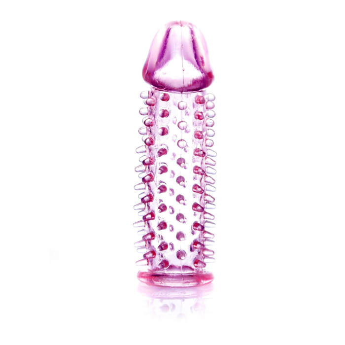 Рельєфна насадка Stymulator-Penis Sleeve PINK
