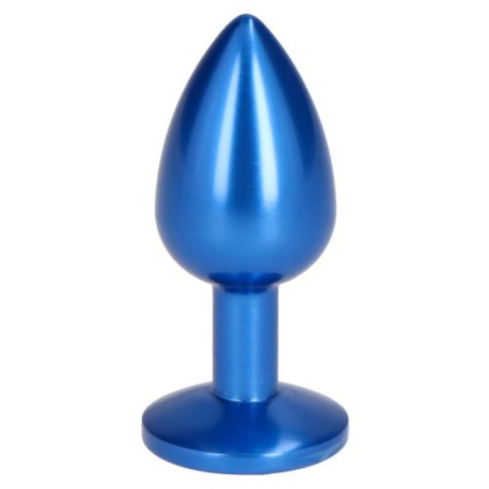 Анальна пробка з блакитним каменем Plug Pleasure Night розмір S