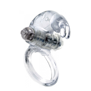 Ерекційне кільце з вібрацією Rabbit Vibro CockRing Clear