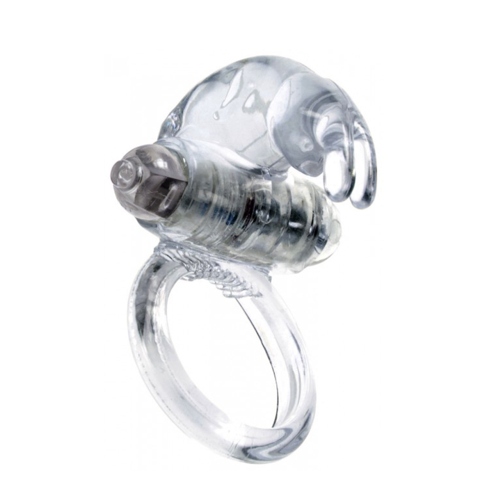 Ерекційне кільце з вібрацією Rabbit Vibro CockRing Clear