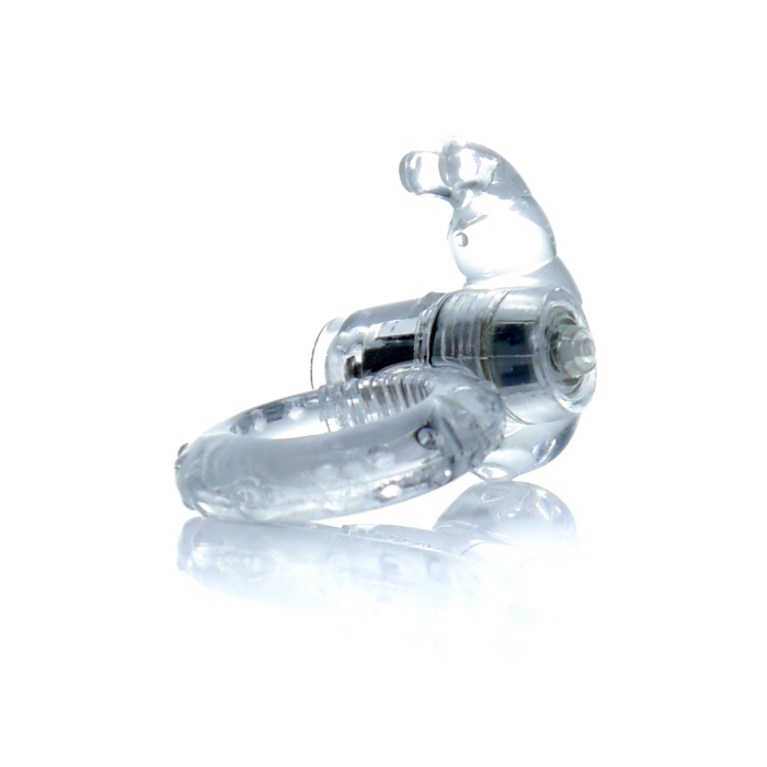 Ерекційне кільце з вібрацією Rabbit Vibro CockRing Clear