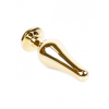 Анальний корок з червоним каменем Plug-Jewellery Gold BUTT PLUG- Red