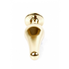 Анальний корок з червоним каменем Plug-Jewellery Gold BUTT PLUG- Red