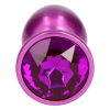 Анальна пробка фіолетова Purple Teardro