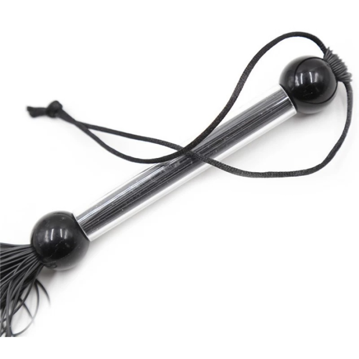 Батіг чорний, прозора ручка FLOGGER, 39 см