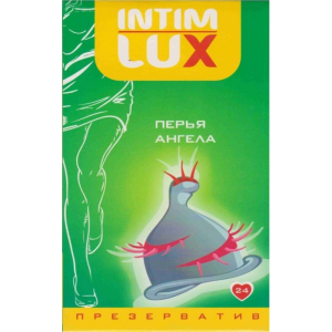 Презерватив з вусиками Intim Lux Пір'я ангела латексний (ціна за пачку, 1 шт.)