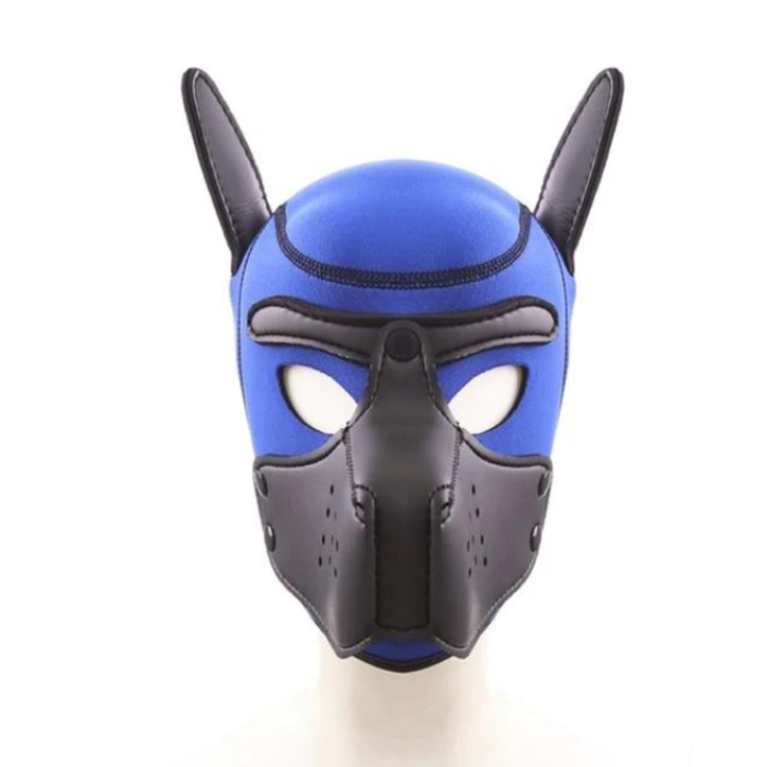 БДСМ маска собаки Be My Master Bondage Puppy Hood Blue