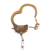 Наручники білий метал з хутром plush handcuffs