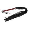Флогер шкіряний ZADO Tools Leather Flogger, чорно-червоний