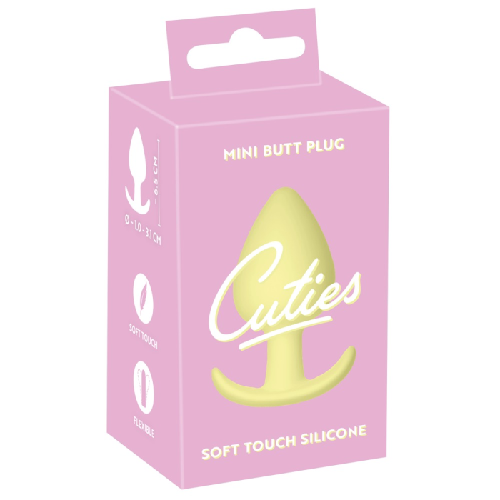 Анальна пробка Cuties Plugs, жовтий