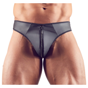 Чоловічі стрінги зі стразами по блискавці Sven Joy Ment Men's String, чорний, M