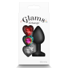 Анальний корок зі знімним каменем GLAMS XCHANGE HEART SMALL